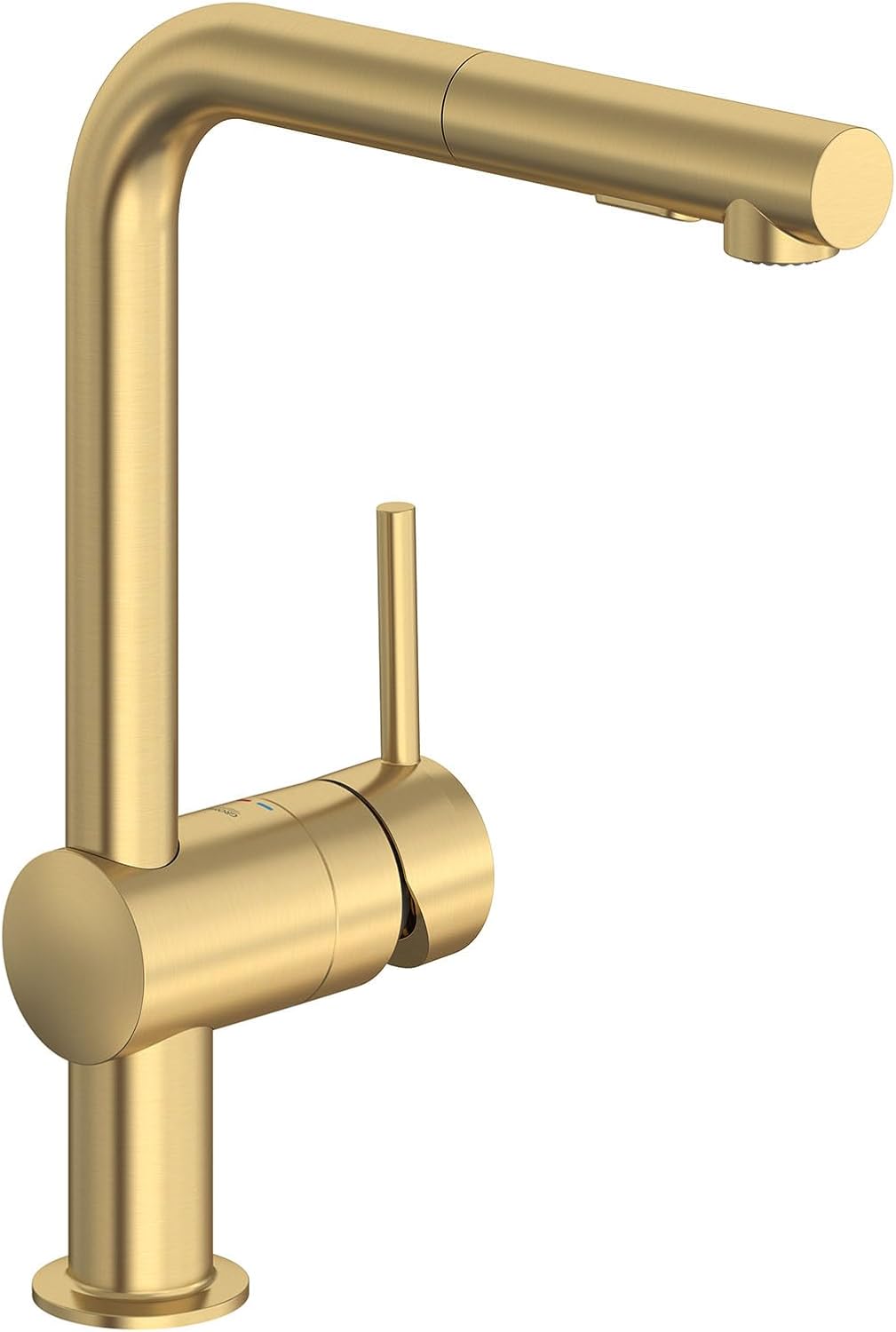 Image of the Grohe 30300GN0 Minta Pull-Out Kitchen Faucet, Dual Spray, 1.75 GPM, Brushed Gold